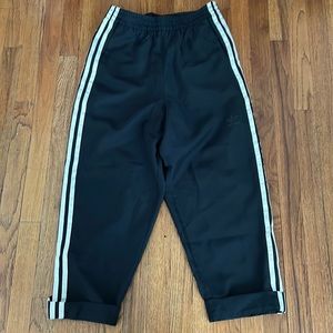 Sheer adidas track pants